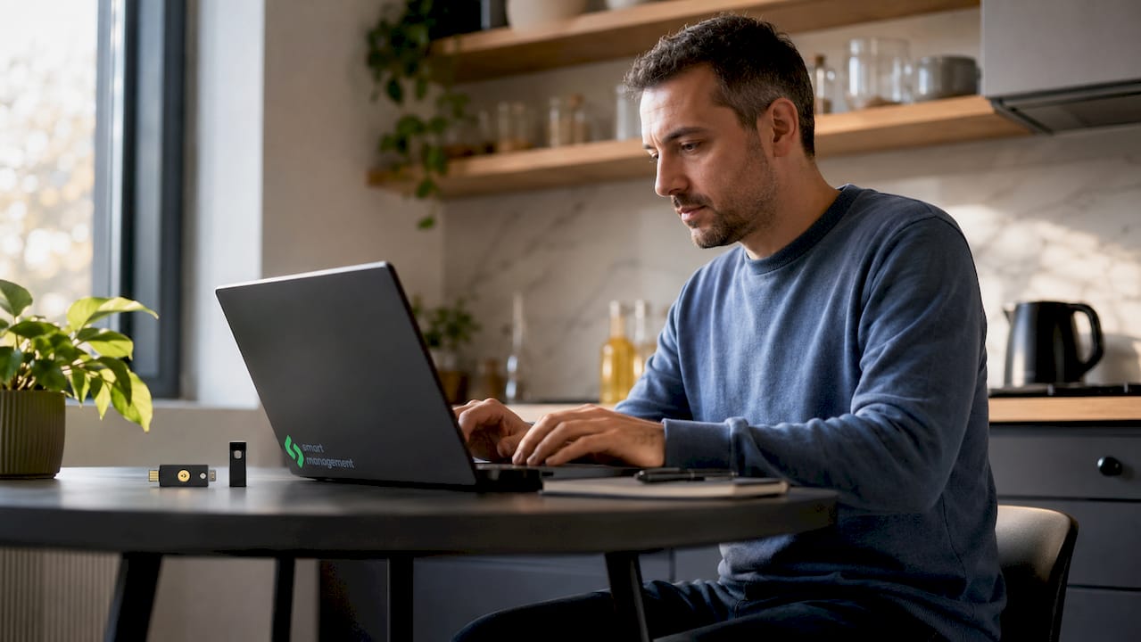 Προγραμματιστής που υλοποιεί backend ενσωμάτωση WebAuthn